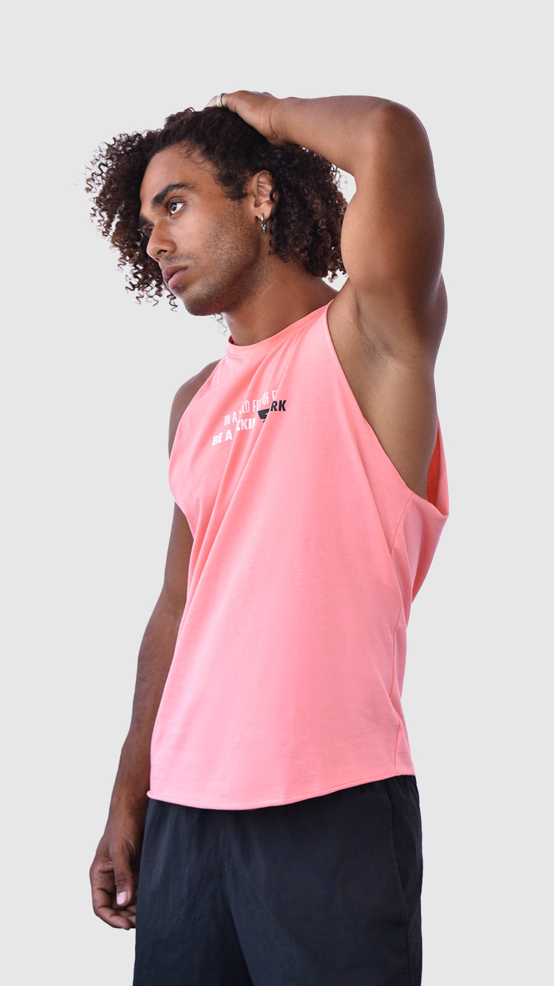 BE A FUCKIN` SHARK TANKTOP IN WATERMELON